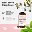 Hyaluronic Acid Vitamin C Serum For Face (2 Oz) W/Green Tea For Timeless Anti-Aging, Moisturizing Retinol Serum Alternative, Hydrating Face Serum Oil By Simplified Skin - 2Pk