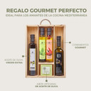 Large Extra Virgin Olive Oil Gift Pack in Wooden Case by La Chinata