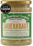 The Sauerkraut Co. Award Winning Traditional Sauerkraut (1x500g). Packed Full of Friendly Living Bacteria (Unpasteurised), Vitamins & Minerals