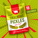 Serious Pig - Pickled Snacking Gherkins In A Pouch, Crunchy Snacks with Dill and Garlic, Low Carb, Low Calorie, Drained and Ready to Eat (12 x 40g)