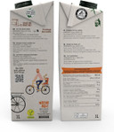 NATUR-ALL | Just Oat Drink 1L - Only 2 Ingredients: Water & Oat, Unsweetened, 100% Plant-Based, Eco-Friendly Packaging, Vegan (6 unit box)