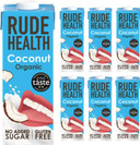 Rude Health 6 x 1 Litre Organic Coconut Dairy-Alt Milk, 100% Natural Organic Drink, Lactose Free, Dairy Free & Gluten-Free, No Added Sugar, Award-Winning, Healthy & Vegan, 100% Recyclable Packaging