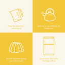 Just Wholefoods Vegan Jelly 12 x 85g | Gluten Free, Quick Set, Gelatine Free | Free from Artificial Colours and Flavouring | Makes 12 pints of Jelly (Lemon)