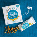 The Happy Snack Company Chocolate Chickpeas, Dark Chocolate & Raspberry Flavoured Tasty Snacks, 99 cals, Nut Free, Vegan, Gluten Free, 20g Portion, Pack of 20 The Happy Snack Company Chocolate Chickpeas, Dark Chocolate & Raspberry Flavoured Tasty Snacks, 99 cals, Nut Free, Vegan, Gluten Free, 20g Portion, Pack of 20