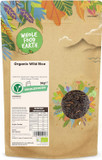 Wholefood Earth Organic Wild Rice 2kg GMO Free | EcoSocial | Vegan | Raw | Source of Fibre | Source of Protein | Certified Organic
