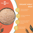 Sussex Wholefoods Organic Wheat Bran 500g: Nutrient-Rich, High Fibre Superfood
