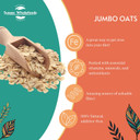 Sussex Wholefoods Jumbo Oats 500g - Hearty, Nutritious, Perfect for Porridge & Baking
