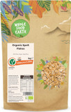 Wholefood Earth Organic Spelt Flakes  1kg | Vegan | GMO Free | High Fibre | Certified Organic