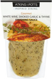 Atkins & Potts White Wine Smoked Garlic & Thyme Finishing Sauce (350g)