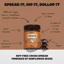 SUNFLY Protein Chocolate Spread - Nut-Free, High-Protein Cocoa Spread from Sunflower Seeds - 70% Less Sugar - Palm Oil & Top 14 Allergen Free, Vegan - Rich in Vitamins & Minerals - 2 x 330g Jars