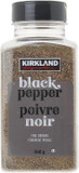 Kirkland Signature Spice Seasoning Dressing Fine Ground Black Pepper Jar 348g