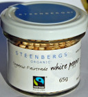 Steenbergs Organic Fairtrade White Peppercorns Standard Jar - 60g