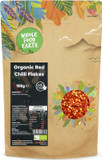 Wholefood Earth Organic Red Chilli Flakes 100 g | GMO Free | Certified Organic