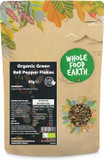 Wholefood Earth Organic Green Bell Pepper Flakes 50 g | GMO Free | Certified Organic