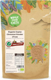 Wholefood Earth Organic Ceylon Cinnamon Powder (True) 500g Raw | Srilanka | True Ceylon | GMO Free | Vegan | Certified Organic