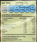Popchips Barbeque Potato Chips, 23g (Pack of 24)