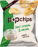 Popchips Sour Cream & Onion Popped Potato Chips - 24x23g