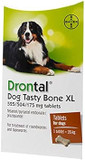 Drontal Tasty Bone XL Wormer Tablets for Large Dogs (Over 20kg) x 1 Tablet