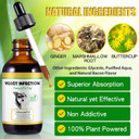 HUALIJIA Yeast Infection Treatment for Dogs, Natural Dog Yeast Infection Drops for Dog Skin Itch Relief, Dog Allergy Relief, Dog Yeast Ear Infection Treatment, 60ml