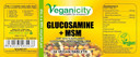 Veganicity Glucosamine HCL + MSM : Joint Health Combination : 30 Tablets, in a Planet-Friendly 99% Recycled Pot