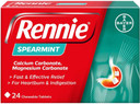 RENNIE Spearmint - Pack of 24 Tablets