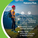 NaturesPlus GI Nutra Total Digestive Wellness - Probiotics Supplement with Prebiotics, Digestive Enzymes, Glutamine, Calcium - Gut, Bloating - Vegetarian, Gluten Free - 90 Tablets