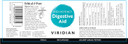 Viridian - High Potency Digestive Aid, 150 Caps | Broad-Spectrum Enzymes with Betaine HCl, Ginger & Peppermint | Gut Health & Nutrient Absorption | Vegan & Kosher | Nutritionist Formulated