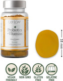 Lily & Loaf Probiotic + Vitamins Gummies  Pineapple Flavor  Gut Health & Immune Support  Vegan  60 Gummies  30 Day Supply