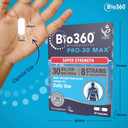 Natures Aid Bio360 Pro-100 Ultra Probiotic 100 Billion Bacteria CFU  High Strength Vegan Supplement Supports Digestive Health, Immunity, Gut Flora & Energy  Gluten-Free, Non-GMO - 30 Capsules