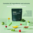 SHREDDY | Probiotic, Beauty, Superfood Greens Blend | 5 Billion Probiotics, 100% NRV Vitamins | 62 Nutrient-Rich Ingredients | Vegan-Friendly | Mango & Pineapple Flavour