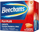 Beechams All In One Cough Medicine for Adults with Paracetamol, Max Strength for Sore Throat and Headache relief Capsules, 16 Count