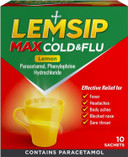 Lemsip Max Cold and Flu, Lemon, 10 Sachets