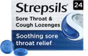 Strepsils Sore Throat & Cough Lozenges, 24s, Gluten Free, Sore Throat and Dry Cough Relief, Fights Infection, Works in 5 Mins (Pack of 3)