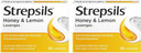 Strepsils Honey and Lemon Lozenges, 16 Total, Soothing Relief, Sore Throat Relief, Immediate Prevention, Effective Antiseptics, Fast Acting Relief, Up to 2 Hours Relief, Sore Throat, Medication