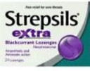 Strepsils Lozenges Extra Blackcurrant 24