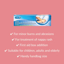 Care Antiseptic First Aid Cream, for Minor Burns, Abrasions and Nappy Rash, Suitable for All, Contains Cetrimide 0.5%, 30g Cream (Pack of 2)