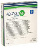 Aquacel AG+ Extra Silver Hydrofiber Wound Dressing 10cm x 10cm, 4"x4" x 10 413567
