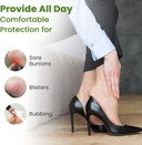 24 Pieces Blister Plasters for Feet - Hydrocolloid Plasters, Blister Plaster, Blister Cushions, Blister Bandages, Blister Prevention, Foot Treatment, Heal Fast (Bukihome Heel Size)