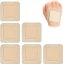 DOOCECIY 6 PCS Silicone Foam Dressing, 10 * 10 Cm Waterproof Dressings for Wounds
