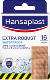 Hansaplast Extra Robust Waterproof Textile Plasters (16 Strips), Durable and Waterproof Plaster with Extra Strong Adhesion, Flexible and Breathable Wound Plasters