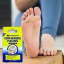 Healthpoint Corn Removal Plasters, Relieves and Removes Corns, Immediate Pressure Relief, Quick and Easy Application, Soft and Protective, Dermatologically Tested, 1 Size, 6 Patches