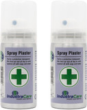 IndustraCare Spray Plaster Transparent Film Wound Protection, 32.5ml, Protect Cuts & Grazes - Twin Pack