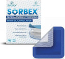 Sorbex Super Absorbent Dressing Pad with OptiSil Silicone Contact Layer for Moderate to Heavy exuding Wounds (15x15)