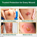 Value Aid Adhesive Wound Dressings - 15cm x 8cm - Box of 25 & Low Adherent Dressing Pads - 10cm x 10cm - Box of 25