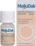 Molludab Molluscum Solution, with 5% Potassium Hydroxide to treat Molluscum Contagiosum, 2 ml