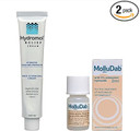 Bundle of Molludab Molluscum Solution 2 ml + Hydromol Itch Relief Cream 100 ml, to Treat Molluscum contagiosum and Skin lesions