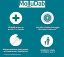 Bundle of Molludab Molluscum Solution 2 ml + Hydromol Itch Relief Cream 100 ml, to Treat Molluscum contagiosum and Skin lesions