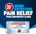 Combogesic Pain Relief Paracetamol 500 mg and Ibuprofen 150 mg, for Headache, Migraine Relief, Period, Toothache and Back Pain, Cold and Flu Symptoms, Painkillers, Pack of 16 Tablets