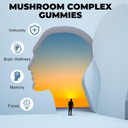 12-in-1 Mushroom Gummies with Lion's Mane, Reishi, Chaga, Maitake, Ginseng, Shiitake for Focus, Immunity & Mood, Vegan Mushroom Complex Supplement with Ashwagandha and Black Pepper- 60 Gummies