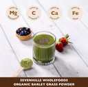 Sevenhills Wholefoods Organic European Barley Grass Powder 1kg, European (EU) | Cultivated in Europe | High in Vitamin C and Iron